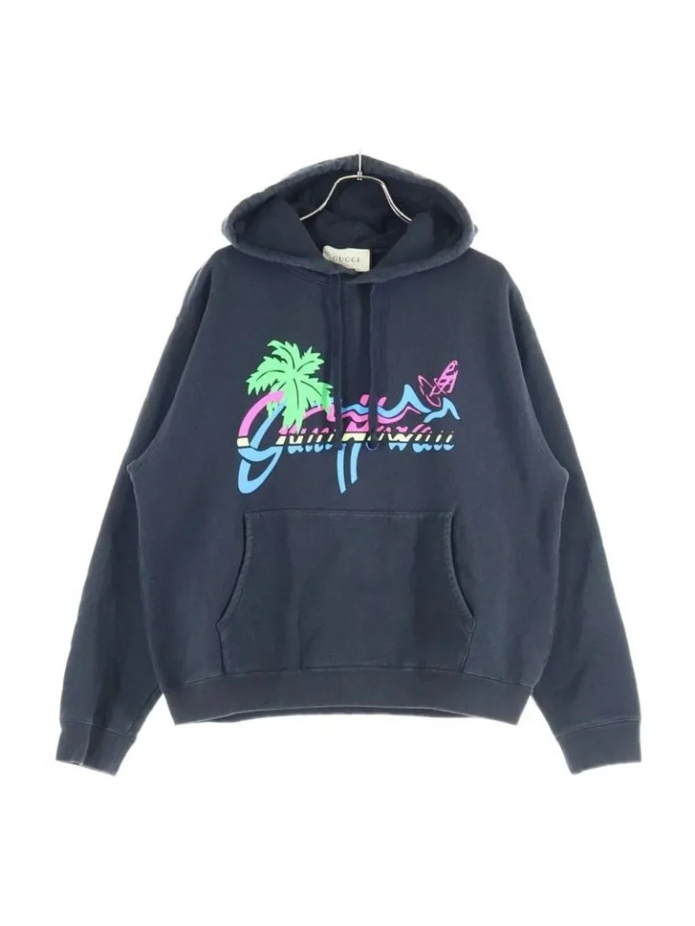 Gucci 20 SS Hawaii Print Hoodie Pullover Palm